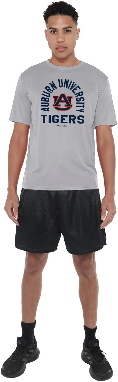 Official NCAA Collegiate Men's Sport Active T-Shirt Arched Name White Collection