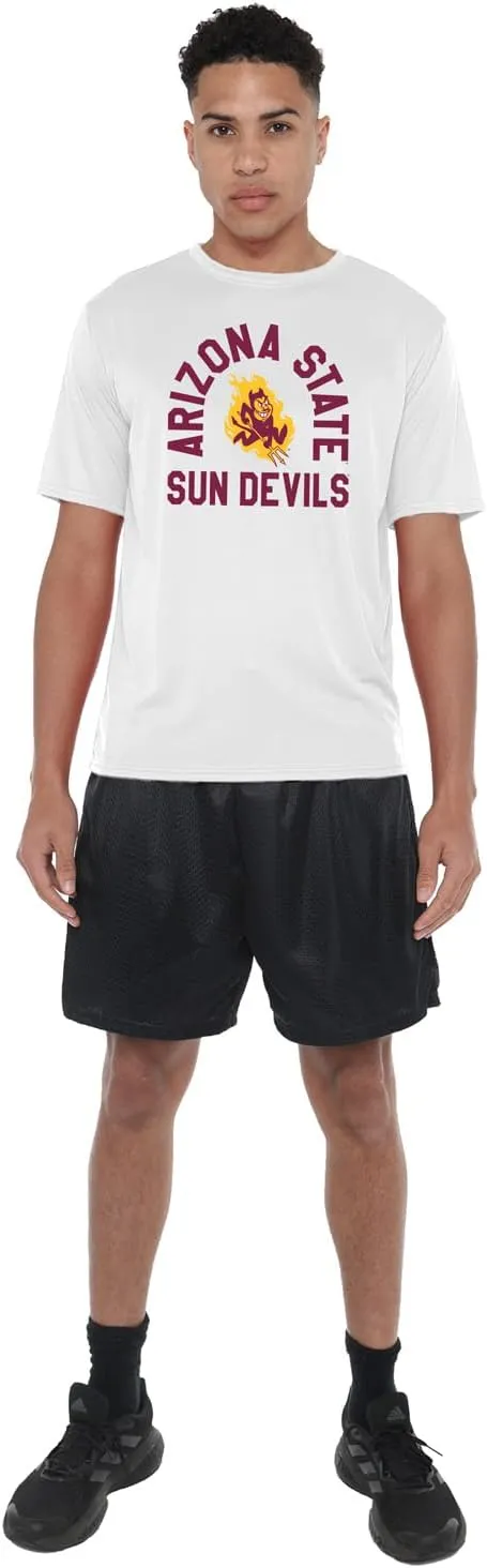 Official NCAA Collegiate Men's Sport Active T-Shirt Arched Name White Collection