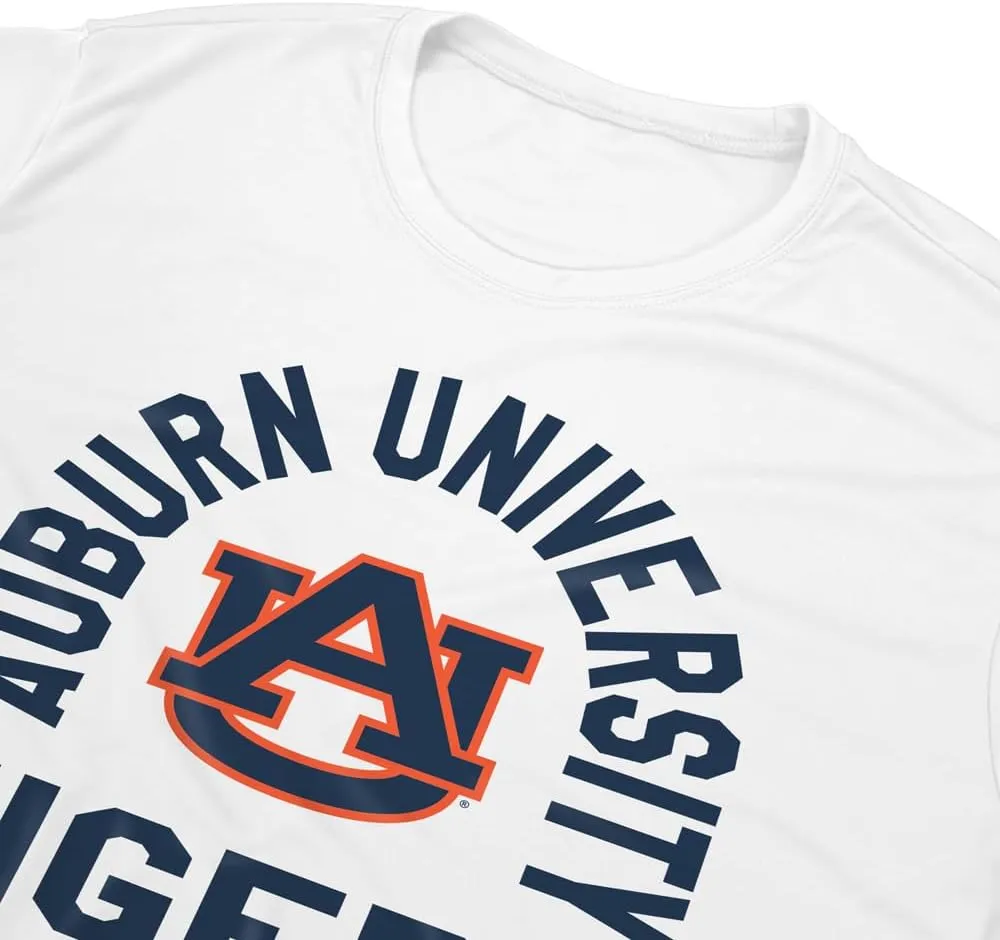 Official NCAA Collegiate Men's Sport Active T-Shirt Arched Name White Collection