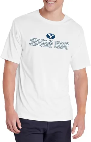 Official NCAA Collegiate Men's Sport Active T-Shirt Italic Name White Collection