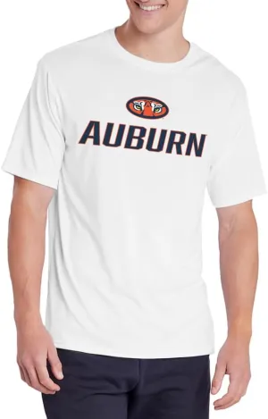Official NCAA Collegiate Men's Sport Active T-Shirt Italic Name White Collection
