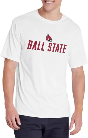 Official NCAA Collegiate Men's Sport Active T-Shirt Italic Name White Collection