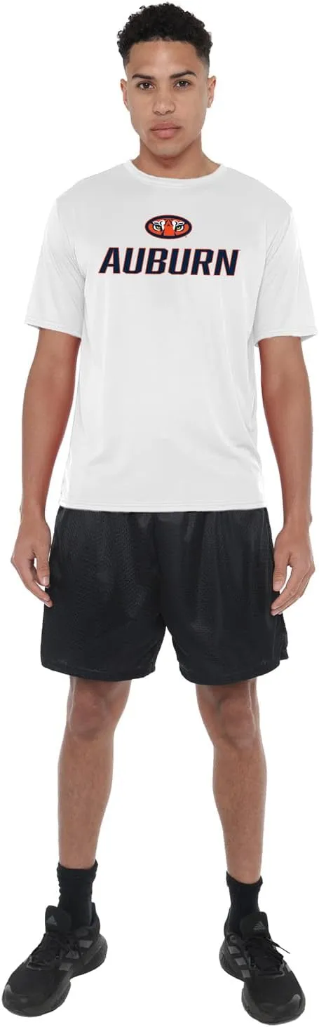 Official NCAA Collegiate Men's Sport Active T-Shirt Italic Name White Collection
