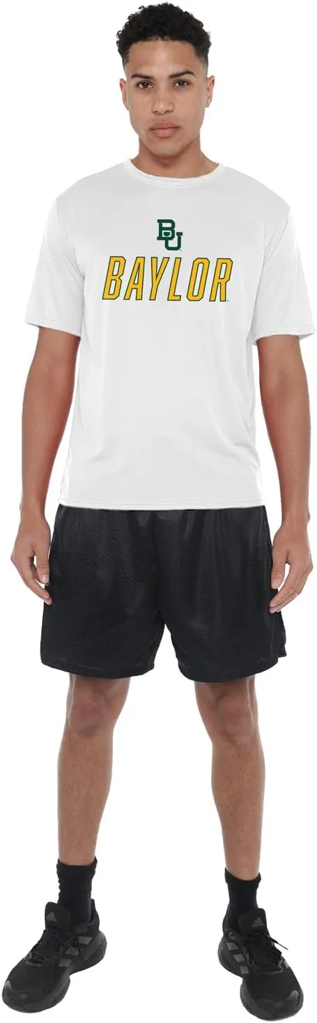 Official NCAA Collegiate Men's Sport Active T-Shirt Italic Name White Collection