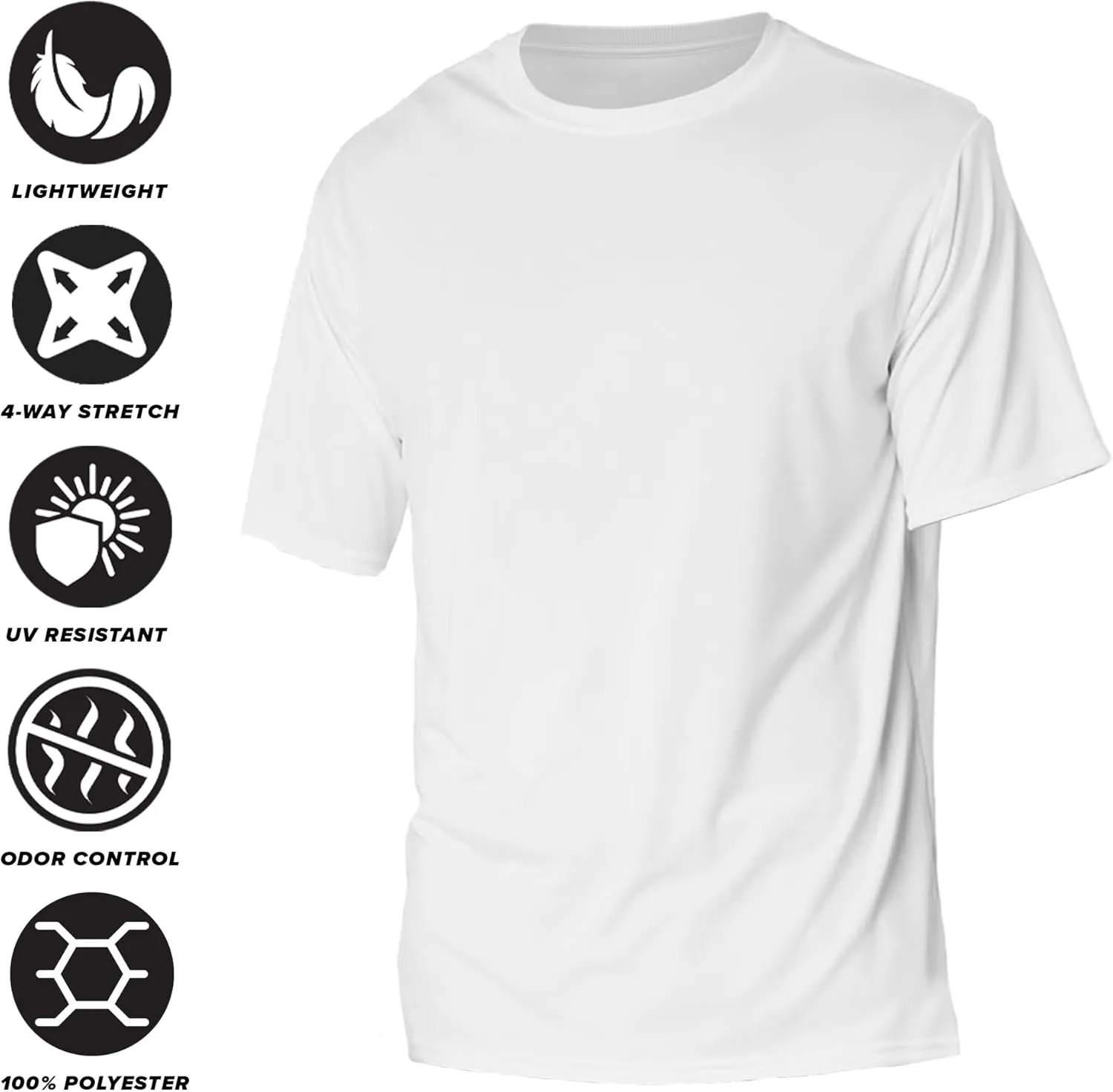 Official NCAA Collegiate Men's Sport Active T-Shirt Left Chest Logo White Collection