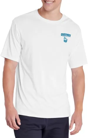 Official NCAA Collegiate Men's Sport Active T-Shirt Left Chest Logo White Collection