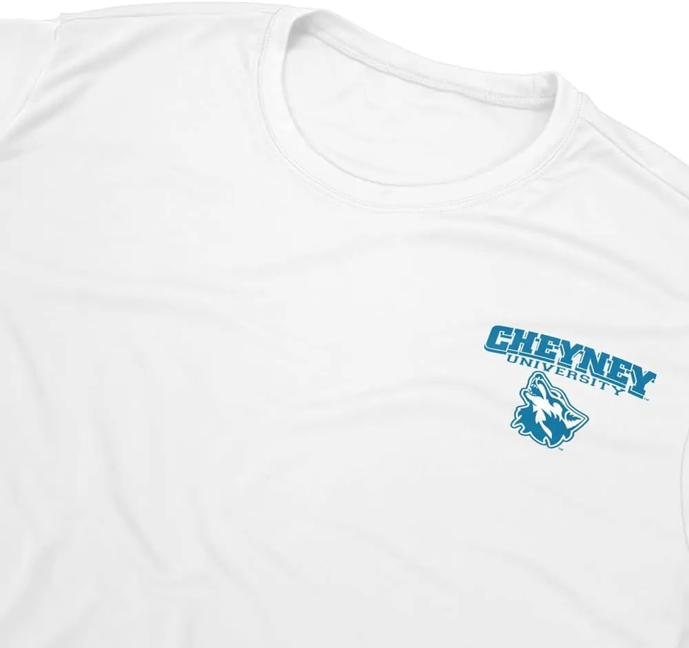 Official NCAA Collegiate Men's Sport Active T-Shirt Left Chest Logo White Collection