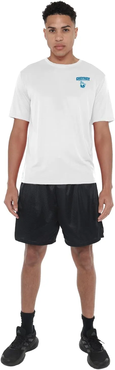Official NCAA Collegiate Men's Sport Active T-Shirt Left Chest Logo White Collection