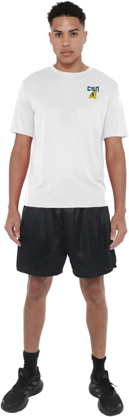 Official NCAA Collegiate Men's Sport Active T-Shirt Left Chest Logo White Collection