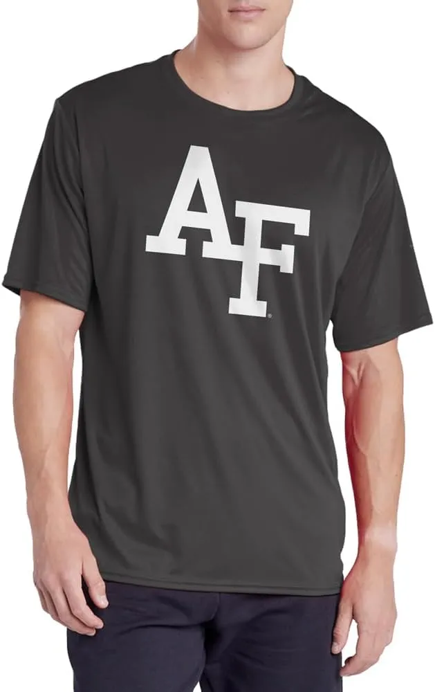 Official NCAA Collegiate Men's Sport Active T-Shirt Primary Logo Charcoal Collection