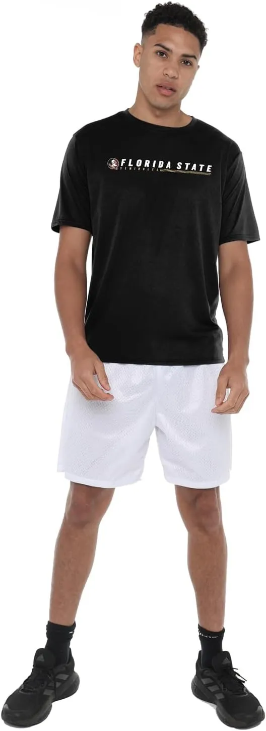 Official NCAA Men's Sport Active T-Shirt Basic Logo Collegiate Collection