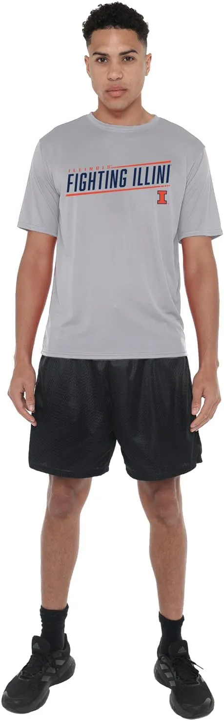 Official NCAA Men's Sport Active T-Shirt Collegiate Collection Sleek Athletic Heather