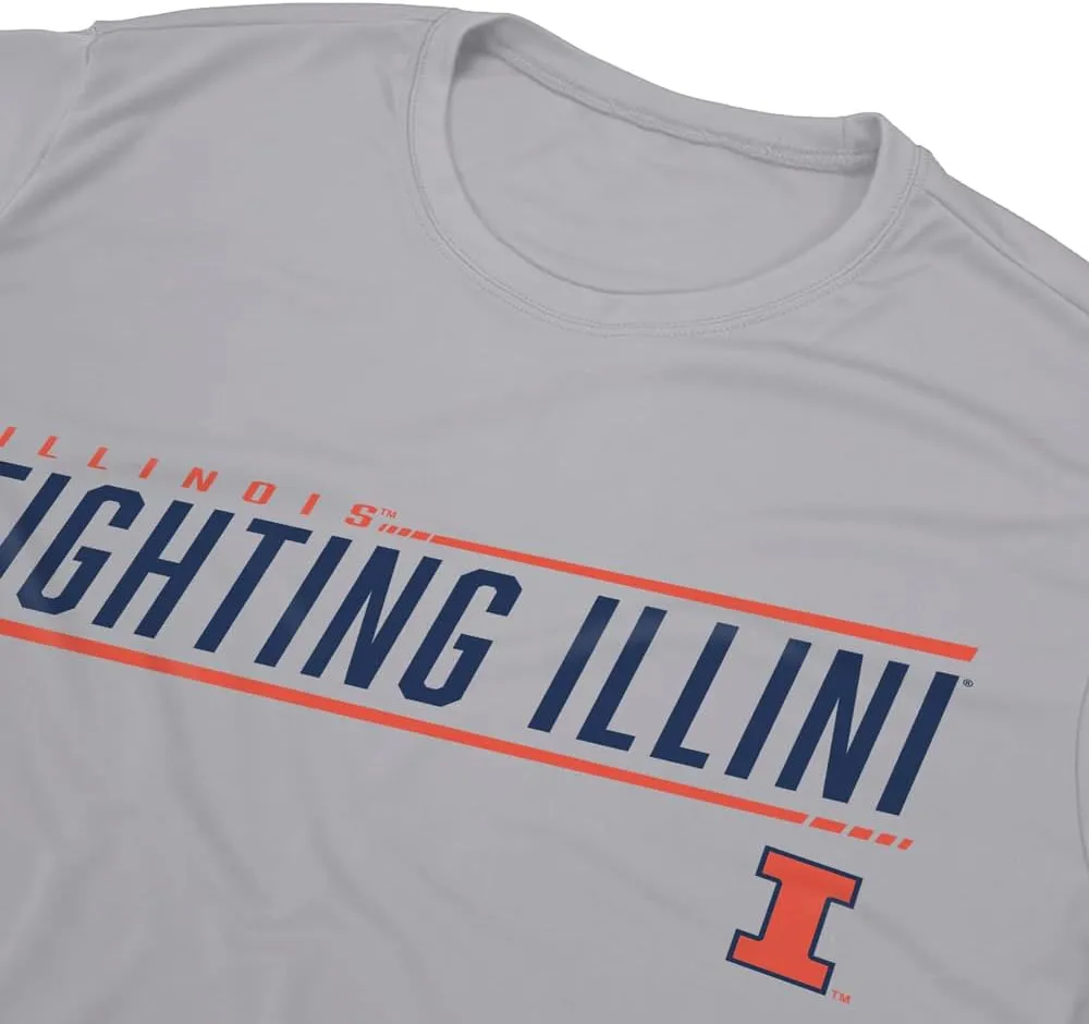 Official NCAA Men's Sport Active T-Shirt Collegiate Collection Sleek Athletic Heather