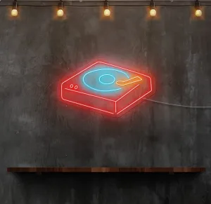 Old School Vinyl Deck LED Neon Sign