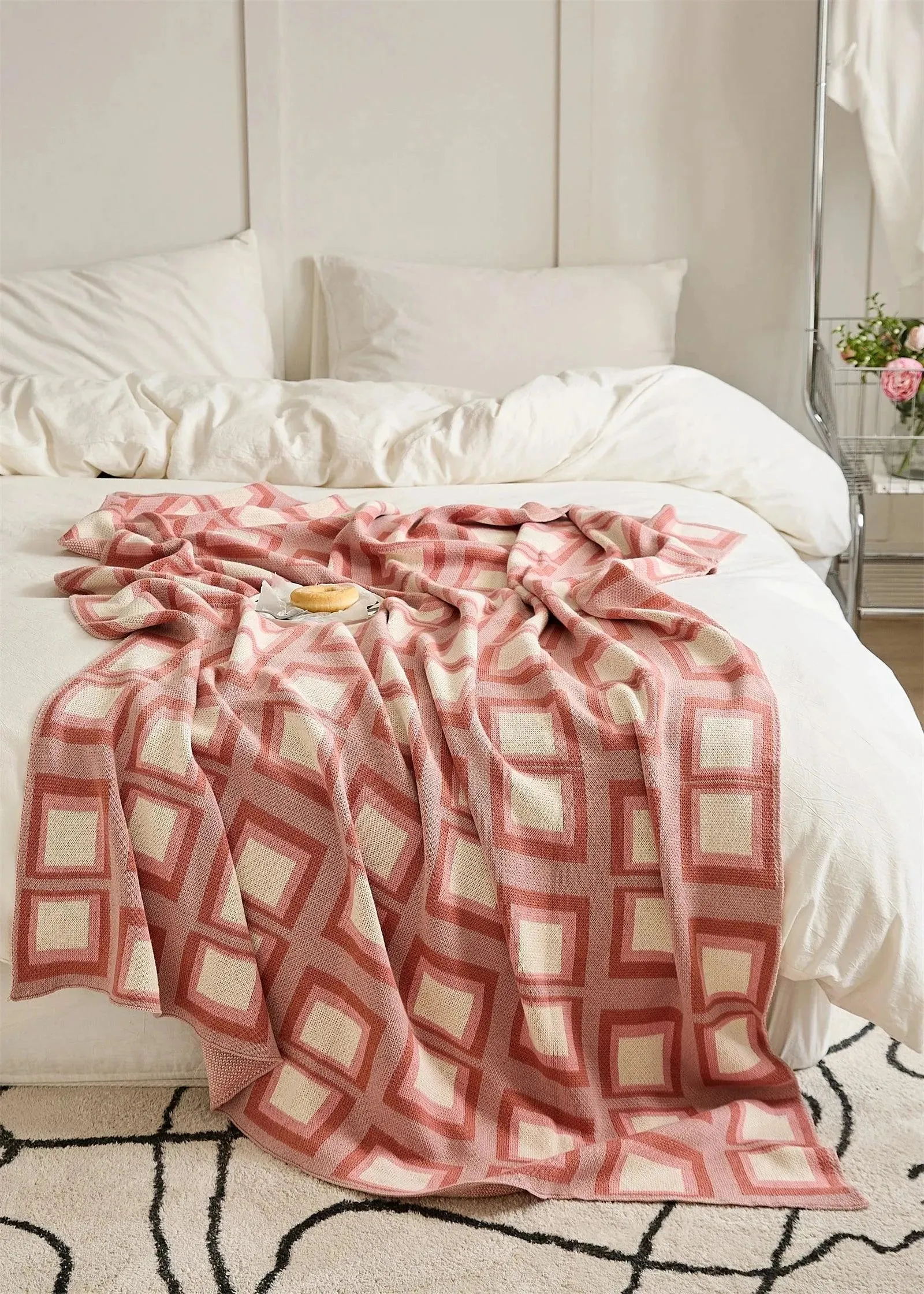 Opulent Plaid Throw Blanket