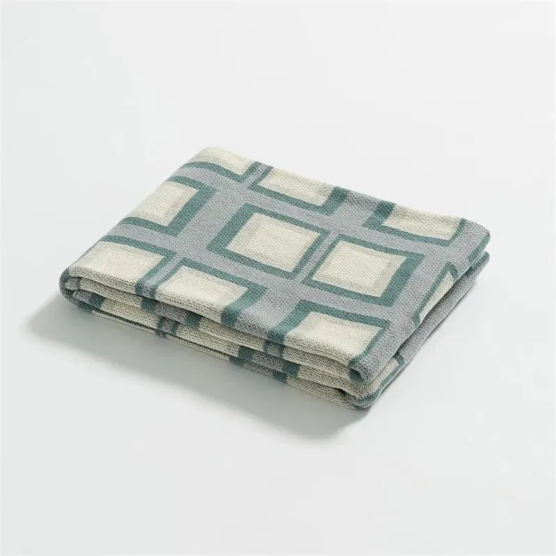 Opulent Plaid Throw Blanket