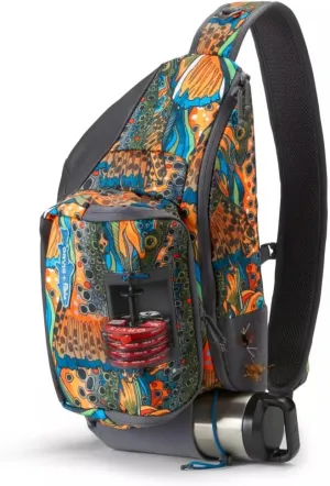 Orvis Fly Fishing Sling Pack - Easy Reach Single Strap Backpack with Durable Docks for Fly Fishing Accessories, Fishe Unbound Brown - One Size