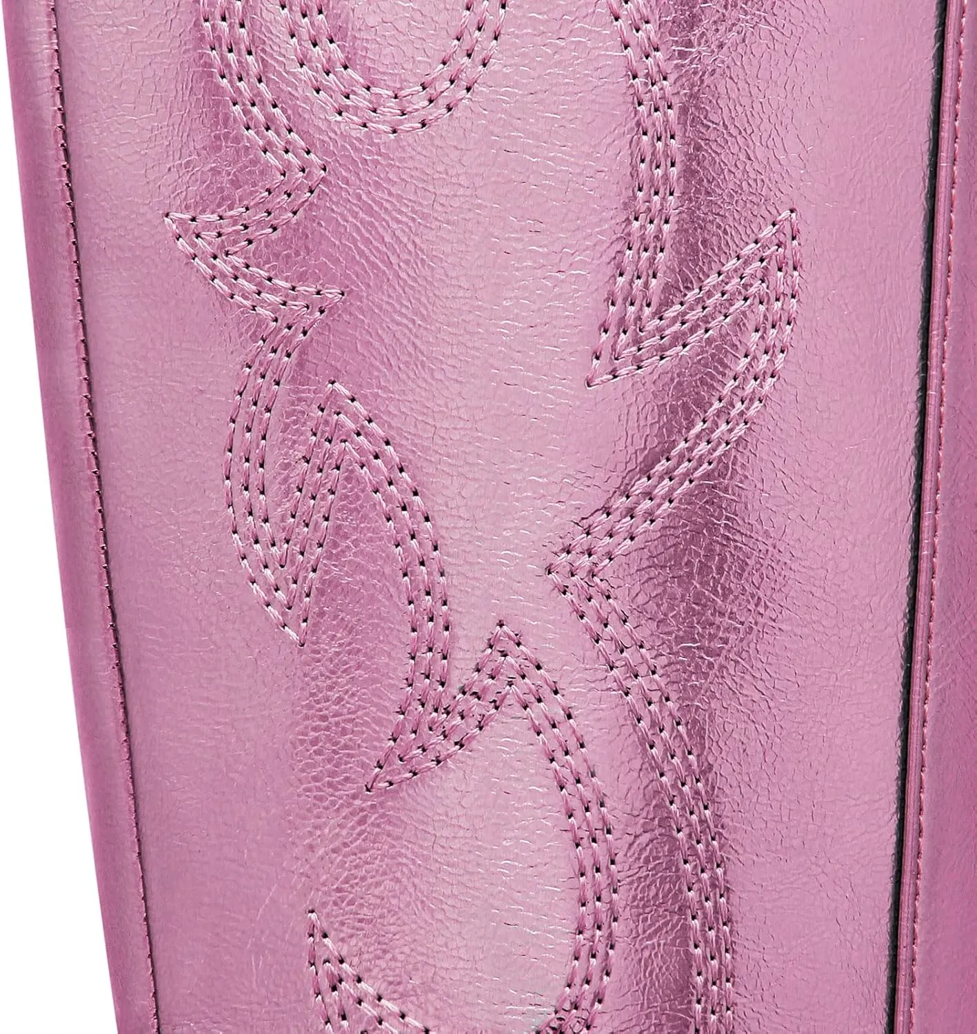 Ouepiano Cowboy Boots for Women Knee High Cowgirl Boots Embroidered Chunky Heels Pointed Toe Long Tall Western Boot Pull On