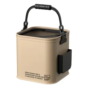 Outdoor Fishing Bucket Folding Fish Bait Bucket EVA Water Tank 8L/14L Fishing Tackle Live Fish Box Portable Water Bag For Camp