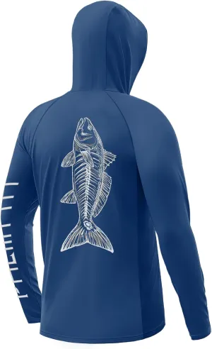 Palmyth Mens Fishing Shirts UV Sun Protection Vented Hoodie Long Sleeve with UPF 50  Neck Gaiter