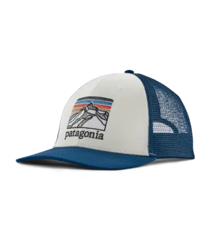 Patagonia Line Logo Ridge LoPro Trucker Hat-White/Lagom Blue