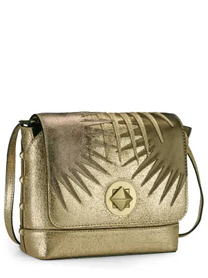 Patchwork Cross-body Bag In Genuine Leather