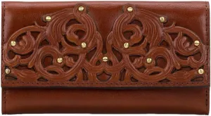 Patricia Nash Terresa Filigree Tan Studded Wallet