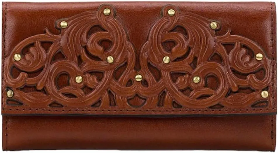 Patricia Nash Terresa Filigree Tan Studded Wallet