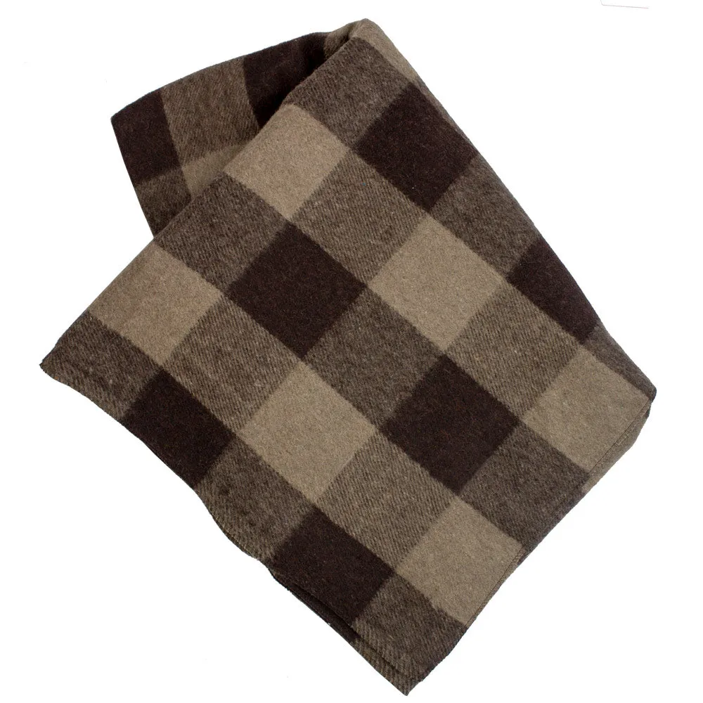 Personalized Bunkhouse Plaid Wool Blanket