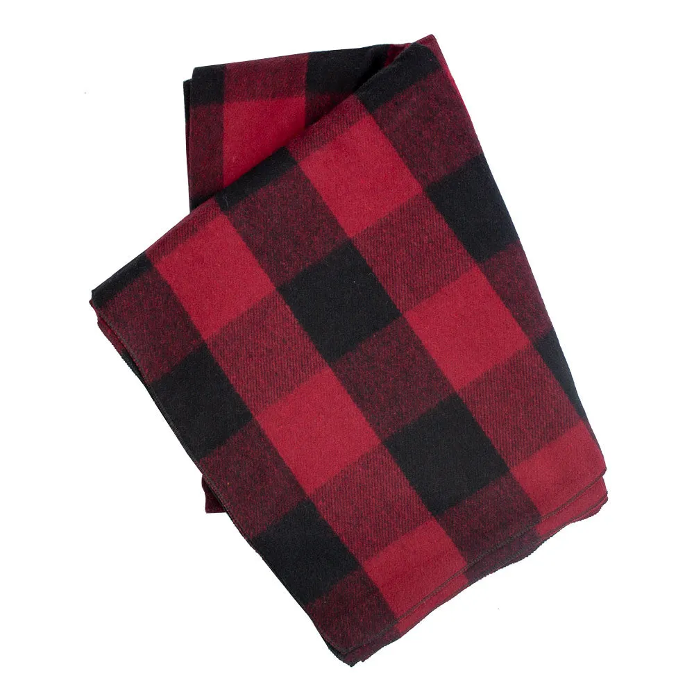 Personalized Bunkhouse Plaid Wool Blanket