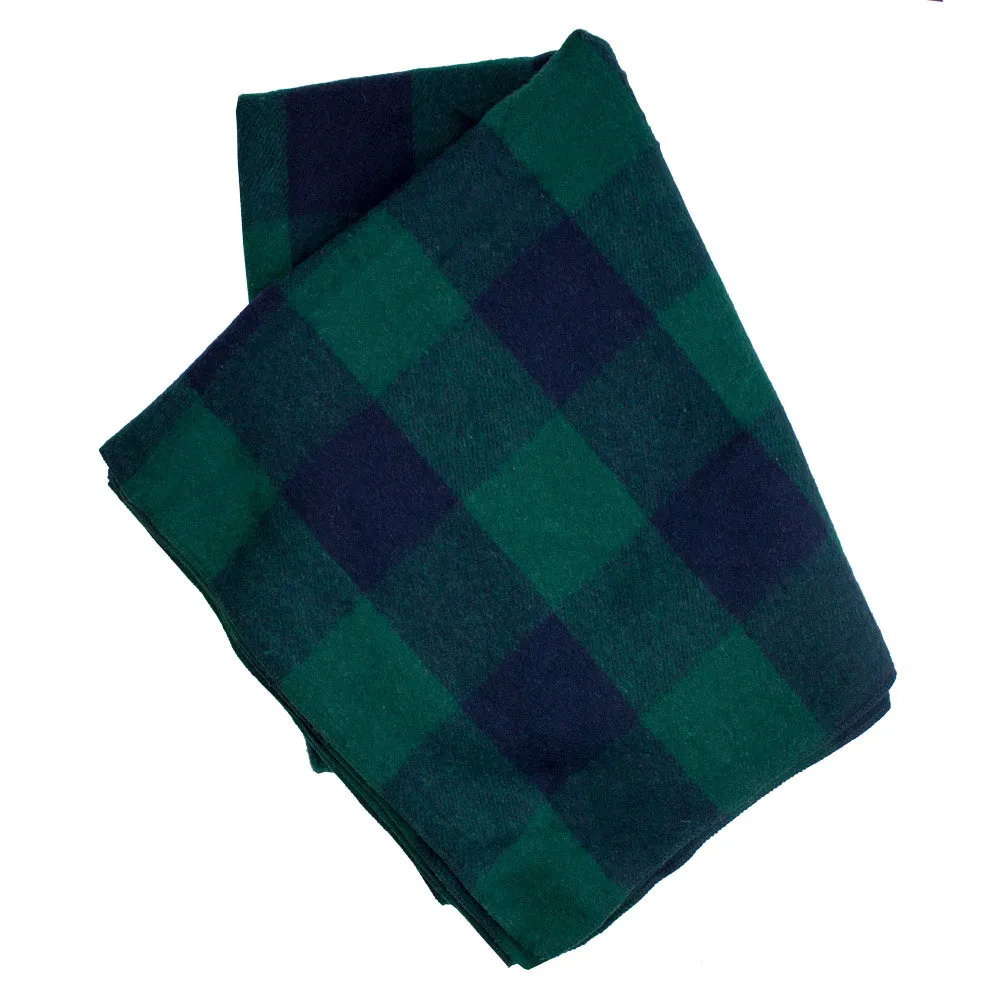 Personalized Bunkhouse Plaid Wool Blanket