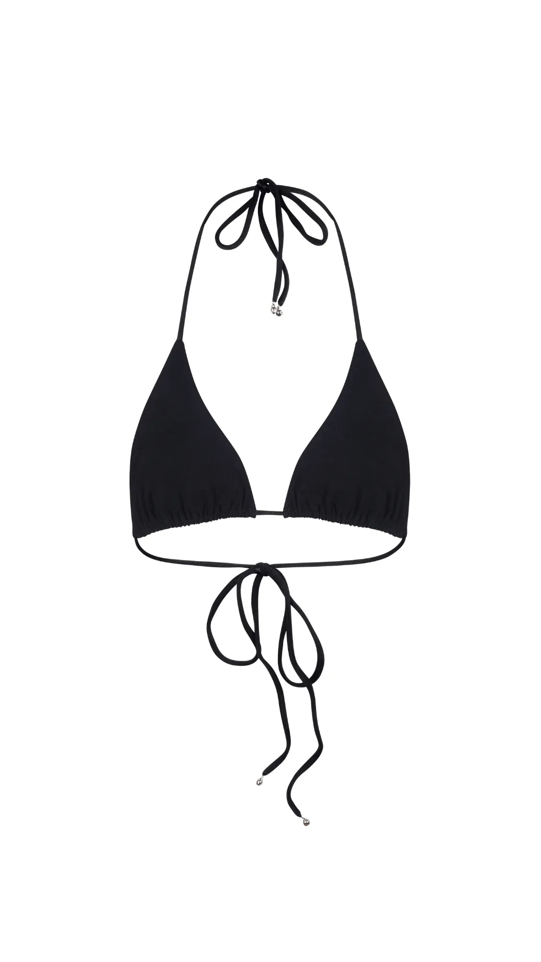 PHOENIX SPARKLE STAR BIKINI BRA - BLACK SILVER