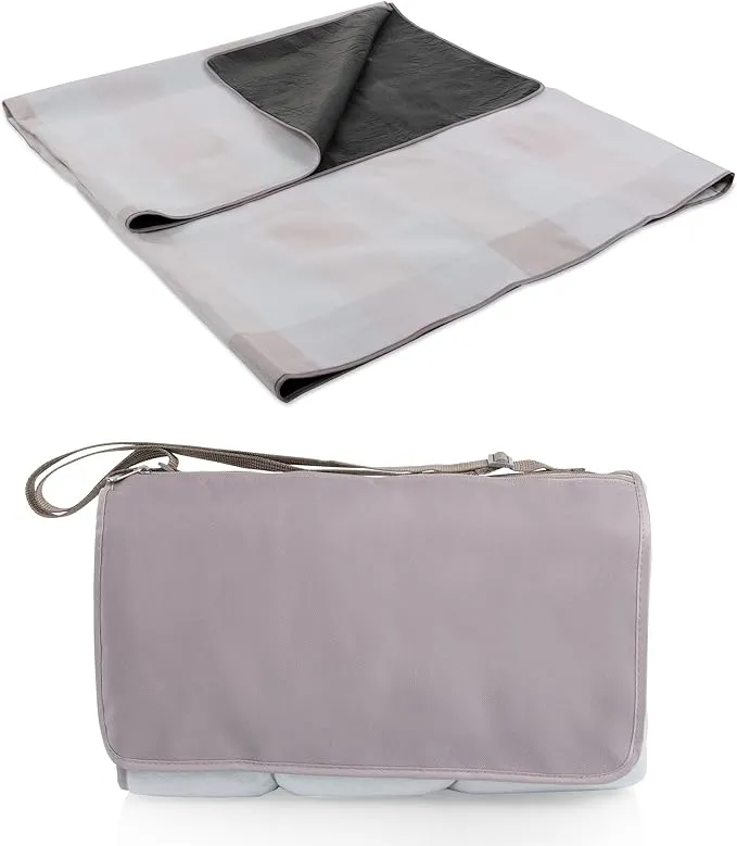 PICNIC TIME Blanket Tote XL Outdoor Picnic Blanket, Beach Blanket, Camping Blanket, (Pastel Plaid)