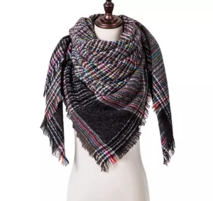 Plaid Blanket Scarf