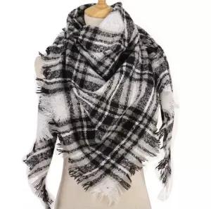 Plaid Blanket Scarf