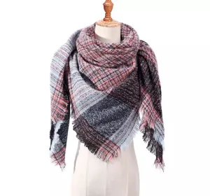 Plaid Blanket Scarf