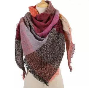 Plaid Blanket Scarf