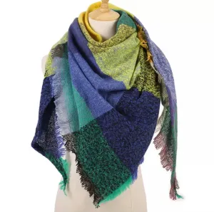Plaid Blanket Scarf