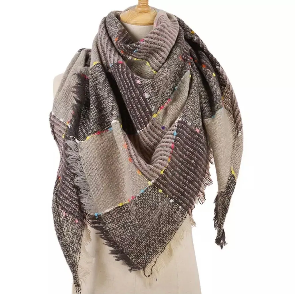 Plaid Blanket Scarf