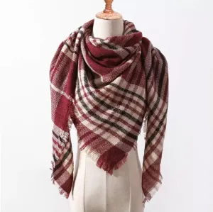 Plaid Blanket Scarf