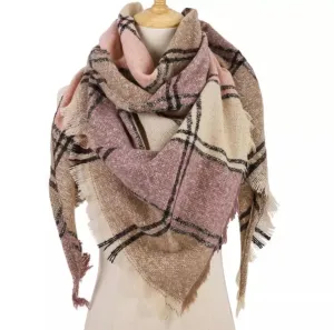 Plaid Blanket Scarf