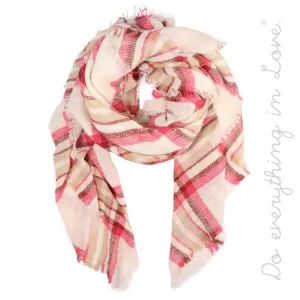 Plaid Blanket Scarf