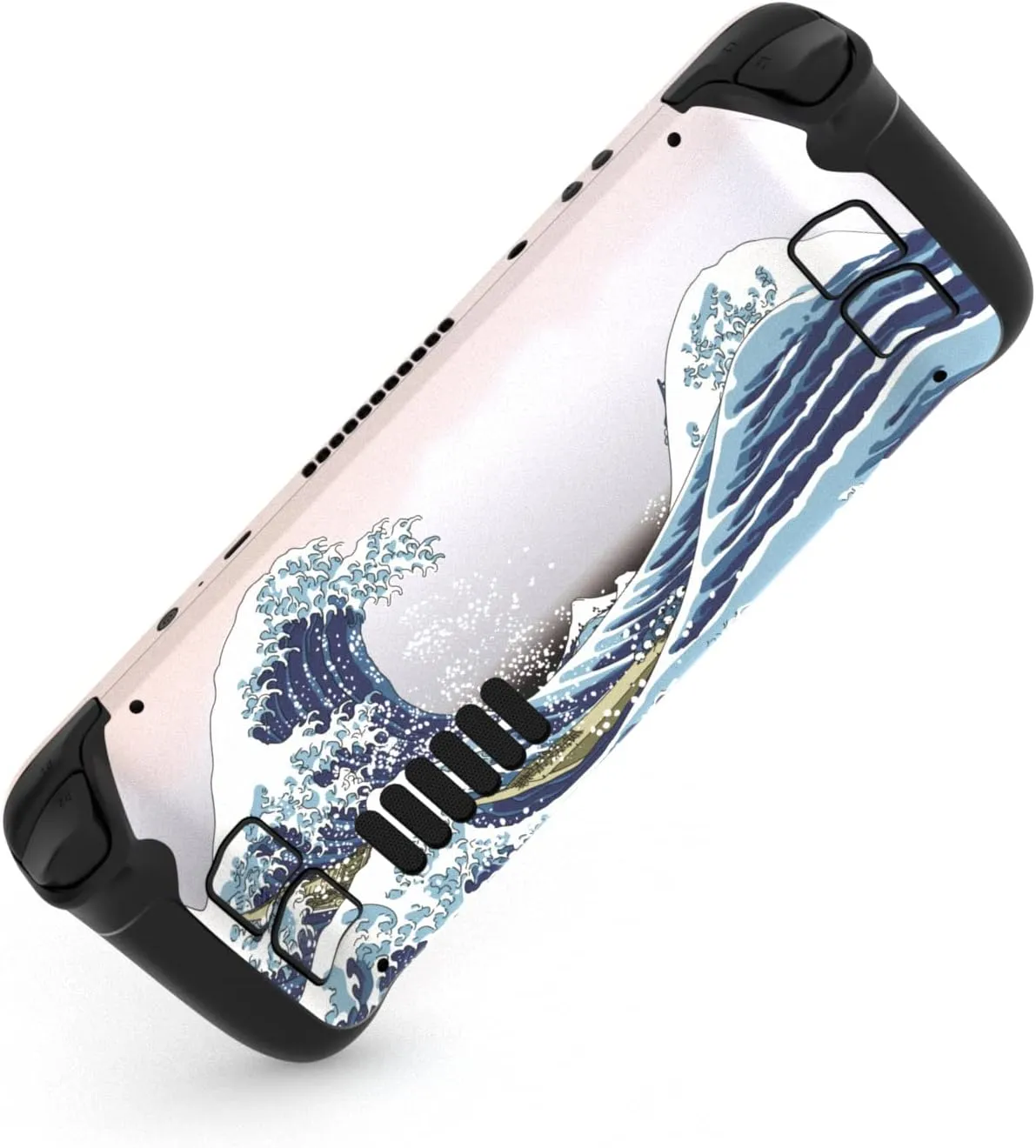 PlayVital Full Set Protective Skin Decal for Steam Deck LCD, Custom Stickers Vinyl Cover for Steam Deck OLED - The Great Wave