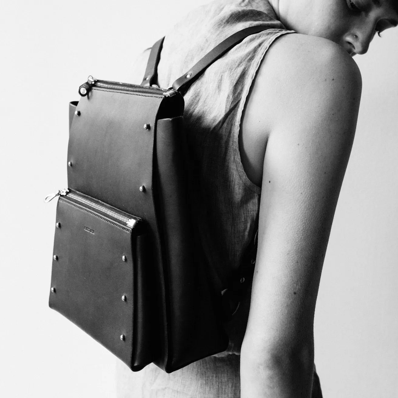 POCKET STUDDED BACKPACK