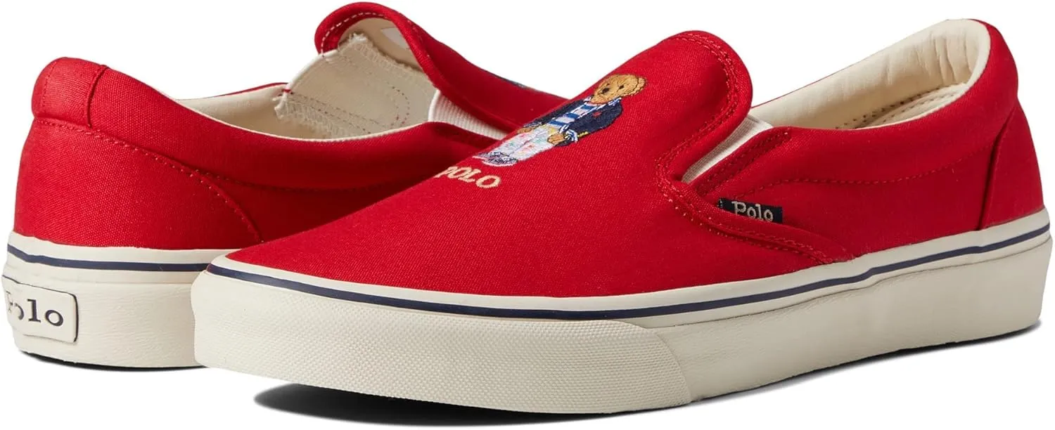 Polo Ralph Lauren Men's Keaton Patchwork Madras Slip-on Sneaker