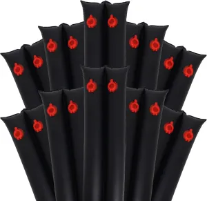 Pool Water Bags,10 Pack 8ft Heavy Duty Double Chamber Water Tubes Pool Cover Weights for Inground Pool,25 Gauge(0.3mm) Durable Water Bags for Winter Pool Cover (Black)