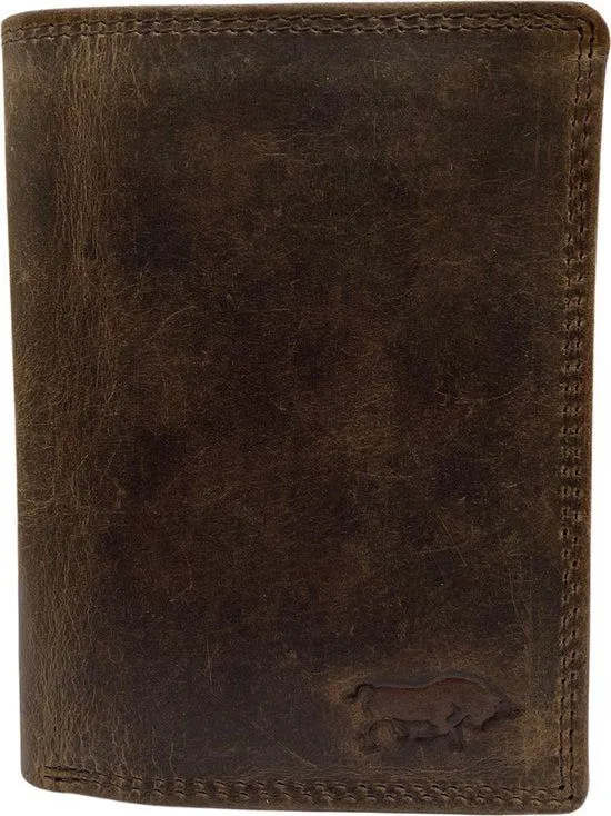 Portemonnee heren portefeuille heren arrigo portemonnee billfold model lichtbruin buffelleer