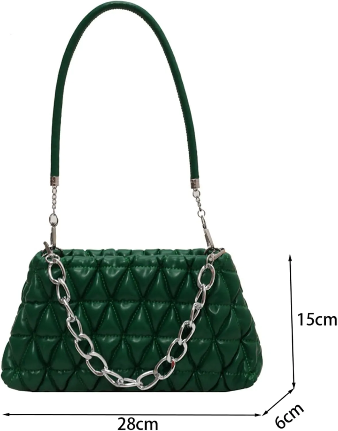 PU Leather Crossbody Bag Ladies Shoulder Top Handle Chain Bags Handbag Purse Evening Bag