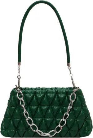 PU Leather Crossbody Bag Ladies Shoulder Top Handle Chain Bags Handbag Purse Evening Bag