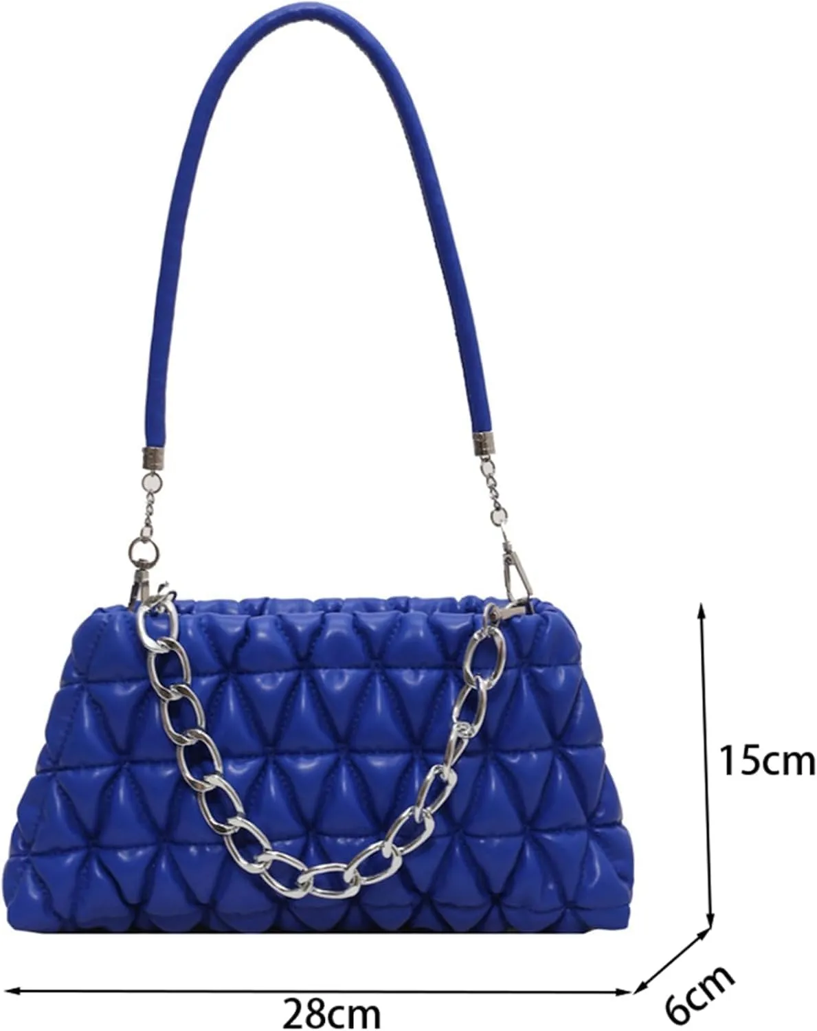 PU Leather Crossbody Bag Ladies Shoulder Top Handle Chain Bags Handbag Purse Evening Bag
